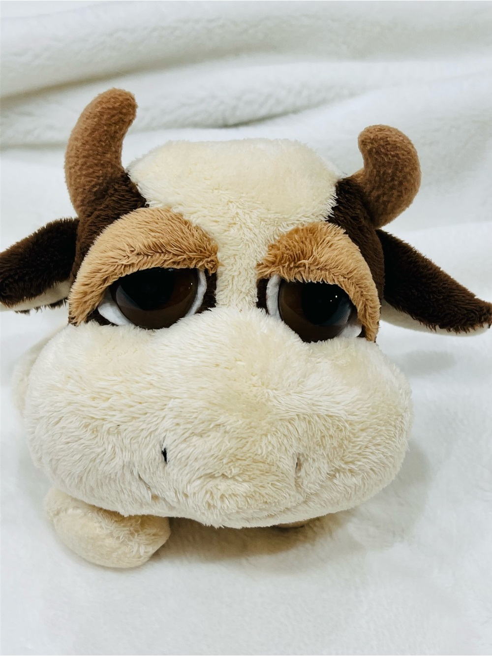 Russ Marlow Plush Cow  - Soft Brown & Cream.